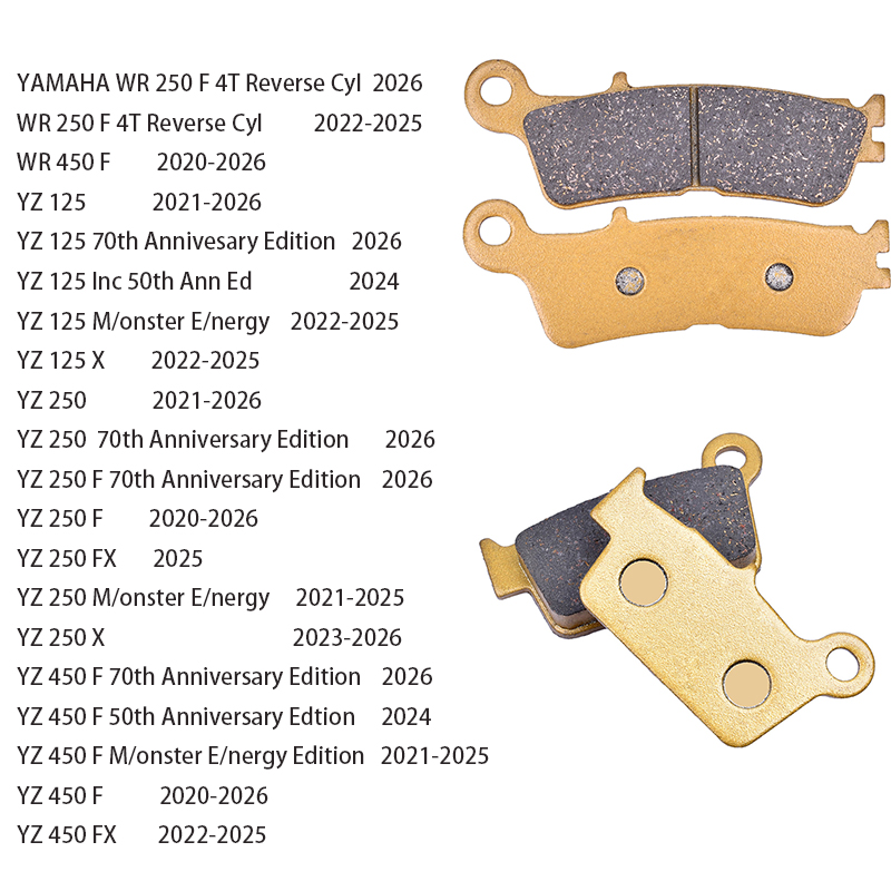 Carbon Ceramic Motorcycle Brake Rotor - Motorfiets Voor- en Achterremblokken Set voor